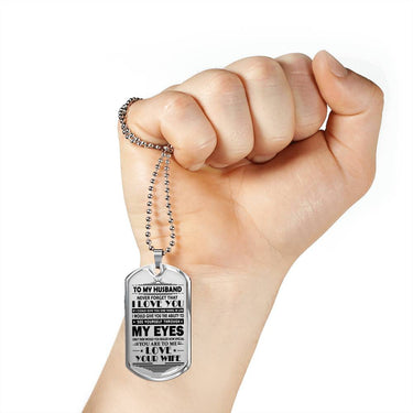 I Love my Husband Pendant Necklace For Husband From Wife- Perfect Birthday Gifts
